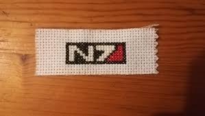 682 x 908 jpeg 288 кб. Happy N7 Day Some Time Ago I Tried Embroidery This Is The Result Of My Very First Try Very Simple But I Am Really Proud Of It Masseffect