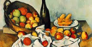 Paul cézanne, still life with plaster cupid, c. Still Life With Bottle And Apple Basket By Paul Cezanne