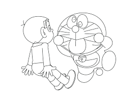 Gambar mewarnai doraemon ~ gambar mewarnai lucu. Gambar Mewarnai Doraemon Nobita Page 1 Line 17qq Com