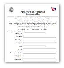We created this template to help you set up your form in just a few clicks. The Explorers Club