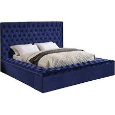 Ruthann Velvet Upholstered Platform Bed Upholstered Platform Bed Black Velvet Bed Platform Bed