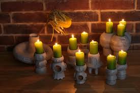 Print setting upright with no supports. Concrete Candle Holders Arrival Set Of 3 Pieces Fajno Design