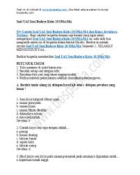 Soal Essay Tentang Seni Rupa Murni Lakaran