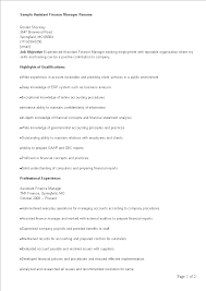 You may also want to include a headline or summary statement that clearly communicates your goals and qualifications. Telecharger Gratuit Assistant Finance Manager Resume