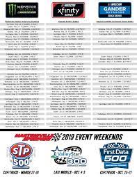 A marketing strategy template sets out all the actions you should take to come up with a prepare for. Updated Printable Schedule As Promised Nascar