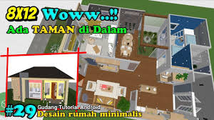 Model dan desain dalam rumah. Desain Rumah 2 Kamar 8x12 Ada Taman Di Dalam 29 Full Denah Dan Interior Inspirasidesain Youtube