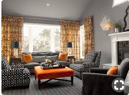برتقالى ورصاصي Living Room Orange Grey And Orange Living Room Cozy House
