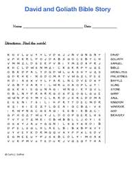 Check spelling or type a new query. David And Goliath Bible Story Word Search By Orrin Curtis Tpt