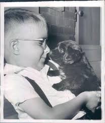 1954 Press Photo York PA Freddie Leader & Cocker Spaniel Puppy