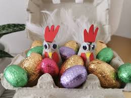 Laver, essuyer et équeuter les feuilles d'épinards, les couper grossièrement. Poules De Paques En Boite A Åufs