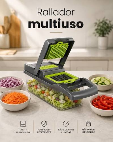Cortador 10 en 1 fácil y rápido