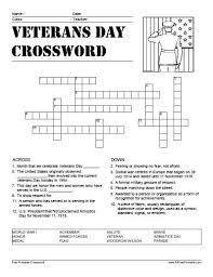 Veterans Day Crossword In 2020 Math Worksheets Free Printable Math Worksheets Printable Math Worksheets