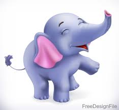 Cute cartoon elephant *high resolution png (300dpi) with transparent background. Cute Baby Elephant Cartoon Vector Free Download