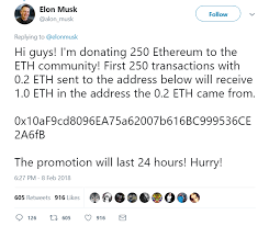 When fiat currency has negative real interest, only a fool wouldn't look elsewhere. Elon Musk Giving 1 0 Eth For Each 0 2 Eth You Send To Him Scam By Shahzad Afzal Medium