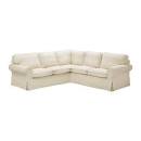EKTORP Housse de canap daposangle places - Lofallet beige