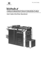 Find everything from driver to manuals of all of our bizhub or accurio products. Konica Minolta Bizhub C552 Manual