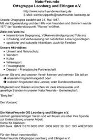 Öffnungszeiten der sparkasse (bank) in leonberg. Naturfreunde Ortsgruppe Leonberg Und Eltingen E V Naturfreunde Leonberg