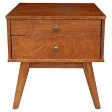 Add style to your home, with pieces that add to your decor while providing hidden storage. Mid Century Modern Two Door Accent Table Brown Accent Doors Mid Century Modern Modern End Tables