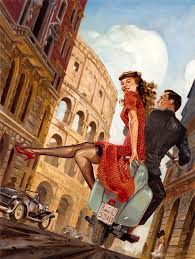 Kai Carpenter Art Rome Vintage Italian Posters Retro Travel Poster Art Deco Posters