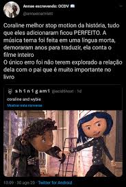 Coraline E O Mundo Secreto Em 2021 Citacoes De Filmes Memes Engracados Series E Filmes