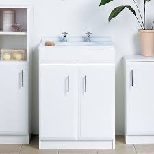 b&q white vanity unit diy at b&q