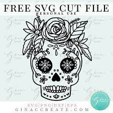Free Free 127 Sunflower Sugar Skull Svg SVG PNG EPS DXF File