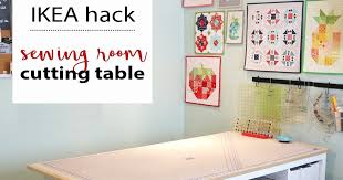The cabinets appear to be in relatively good shape but the doors are absolutely. A Bright Corner Diy Sewing Room Cutting Table Ikea Hack