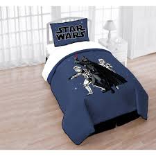 Quilt and shams reverse to solid color. Star Wars Twin Or Queen Quilt And Sham Set Walmart Com Walmart Com