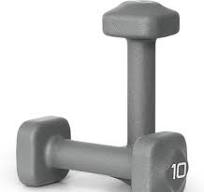 Neoprene Dumbbell Set Pair Anti-Roll Square Head Non Slip ...