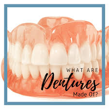 Dentures are replacements for missing teeth that can be taken out and put back into your mouth. What Are Dentures Made Of