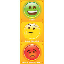 clip chart stop light emoji psitive behavior dry erase surface