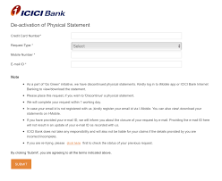 Icici bank sends icici bank credit card statement hard copy via courier. How To Stop Icici Credit Card Physical Statements Credit Cards Fintalks