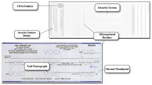 Voided cheques can also be used to set up automatic payments for a. Check Security Features