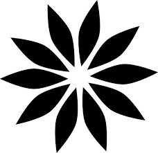 Flower Icon Flower Poster By Danler Flower Icons Flower Stencil Fabric Paint Designs