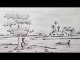Draw landscapes in colored pencil: 5 Astounding Exercises To Get Better At Drawing Ideas Drawing Scenery Landscape Pencil Drawings Landscape Drawings