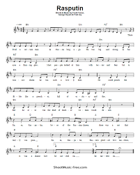 Maybe you would like to learn more about one of these? Rasputin Sheet Music Boney M Sheetmusic Free Com