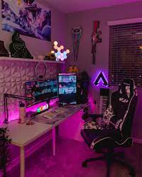 Eye Catching Gaming Setups S Instagram Photo How You Like That Geddit Cuz It S Black And Pink Black Gaming Room Setup Game Room Video Game Room Design