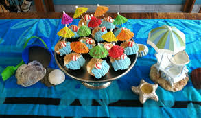 Take out the tiki torch and palm trees (even if they're fake), play beach boys tunes and get the kids ready to shimmy in grass skirts. Grammie Gabs Beach Party Beach Party Decorations Beach Birthday Party Beach Themed Party
