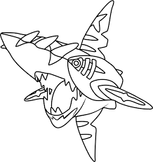 Super heros, princesses, christmas, crafts of cartoons, animals, nature and many more themes. Mega Sharpedo Pokemon Coloring Page Free Printable Coloring Pages For Kids