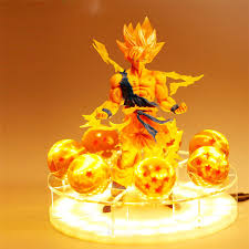 Each piece stands at approximately 45 mm (1.76 in). New Sgdoll Rare Dragon Ball Z Super Saiya Goku Crystal Balls Power Up Led Light Pvc Figure Model Toy Action Gifts Collection Buy At The Price Of 68 99 In Aliexpress Com