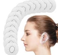 200 Pack Disposable Ear Covers for Shower, Waterproof Plastic Ear Shower  Caps