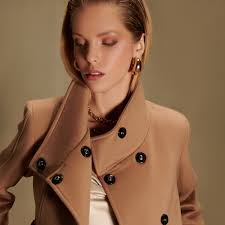 Olivia Short Coat in Camel