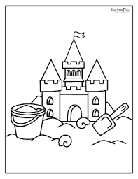 Sand, especially black, is perfect for your little one to channel his imagination through the shapes he likes. Printable Summer Coloring Pages 30 Designs Easy Peasy And Fun