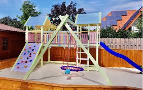 Bunter Spielturm Mit Brucke Schaukel Und Rutsche Kundenbild Schaukel Rutsche Spielturm Spielturm Mit Schaukel