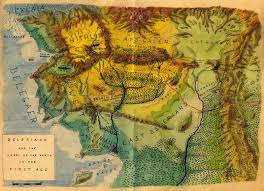 The two trees of valinor and the city of valimar. Lalaith S Middle Earth Science Pages Topographic Maps Of Beleriand And Numenor