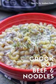 Crock Pot Beef And Noodles Recipe Ground Beef Crockpot Recipes Beef And Noodles Crockpot Recipes Beef