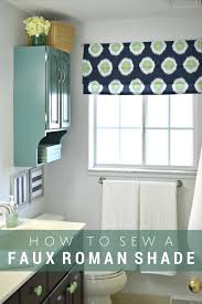 How to make diy no sew roman shades without having to drill into your walls or window frame. How To Sew A Faux Roman Shade Mad In Crafts