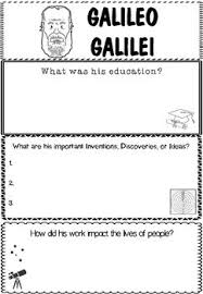 Graphic Organizer Galileo Galilei Graphic Organizers Fun Science School Fun