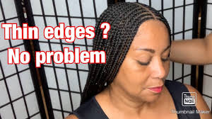 Anyone with fine hair knows the struggle of finding hairstyles that don't flatten out. Braid Style Cover And Protect Thinning Edges Youtube