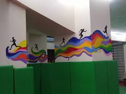 Spor Salonu Sanat Atolyeleri Duvar Cocuklar Icin Sanat